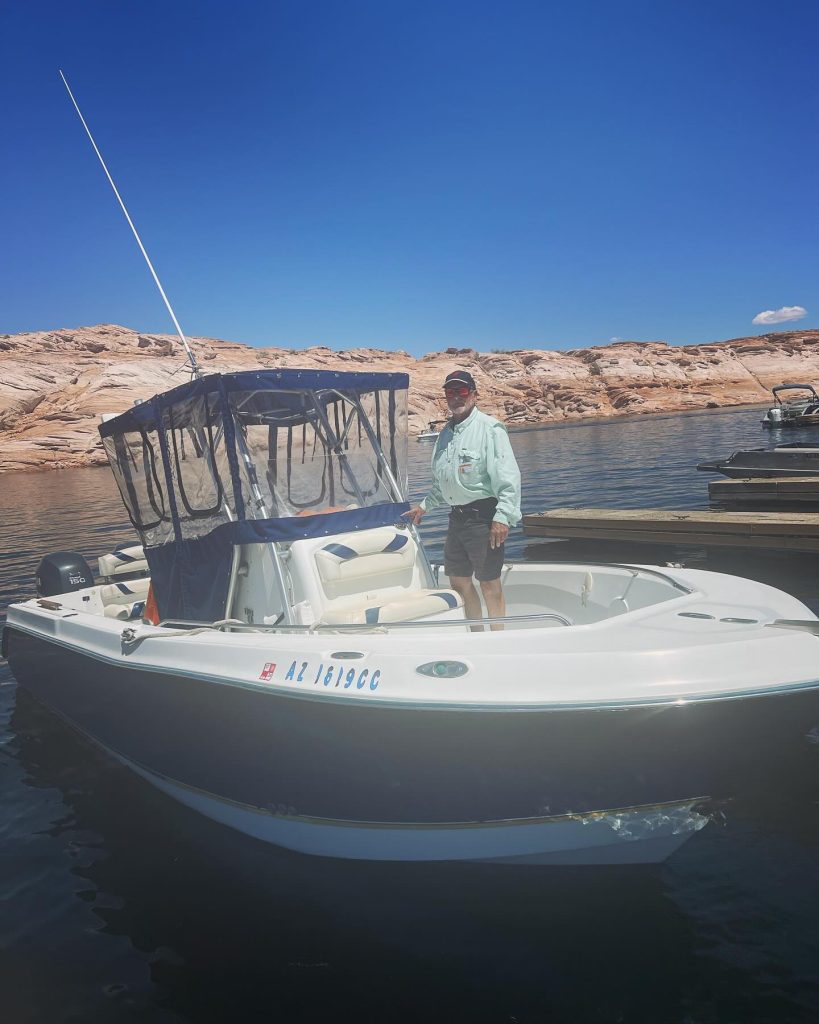 Capt Bill now launching 2024 from Antelope Point Marina.  Easy access, great restaurant, great service!!!!See you on Lake Powell.  www.ambassadorguides.com or call 928-606-5829 for your next adventure .